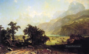 ルツェルン湖 アルベルト・ビアシュタット Oil Paintings